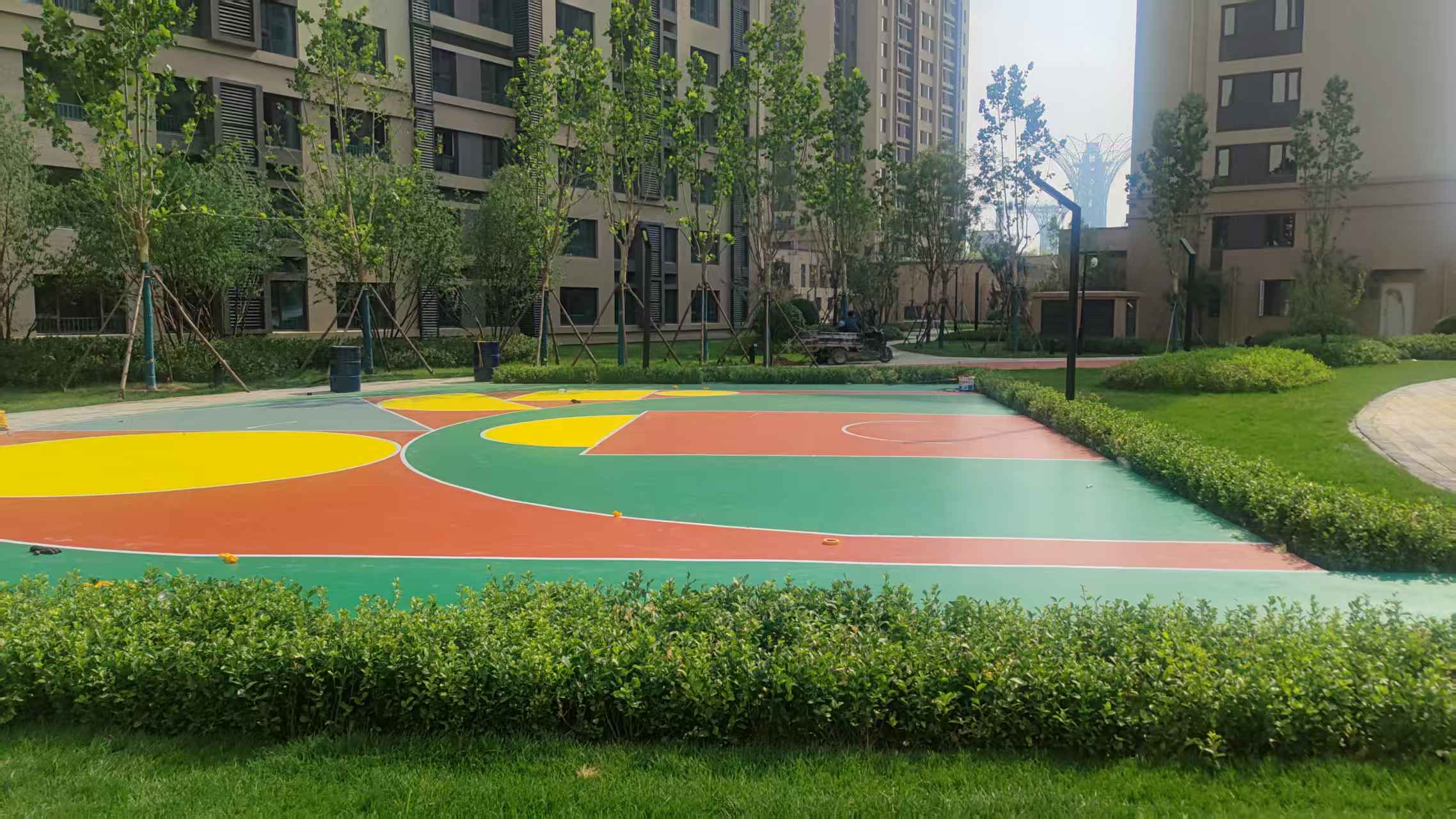 合肥市硅PU材料塑胶地面 - 厂家
